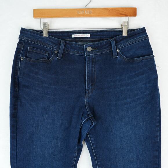 Levis 529 Jeans Womens 16 Dark Wash Denim Curvy Bootcut Stretch Y2K Classic - Picture 3 of 13